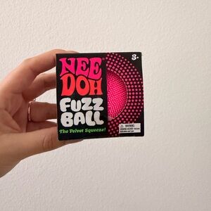Fuzz Ball - Pink Velvet Squeeze Toy Needoh